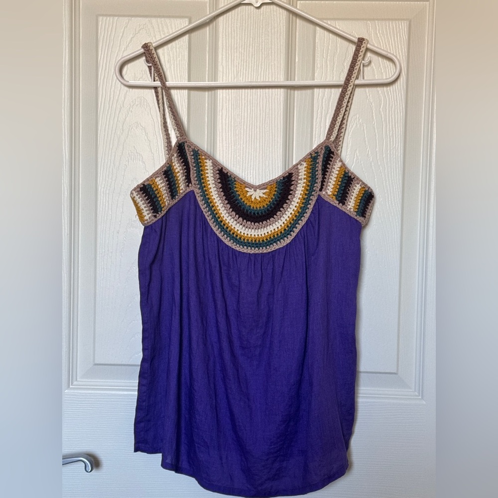 Max&Co. Purple Linen Women's Top